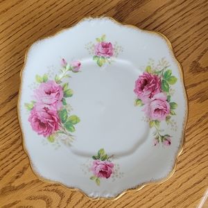 American Beauty Bone China Plate VINTAGE MCM